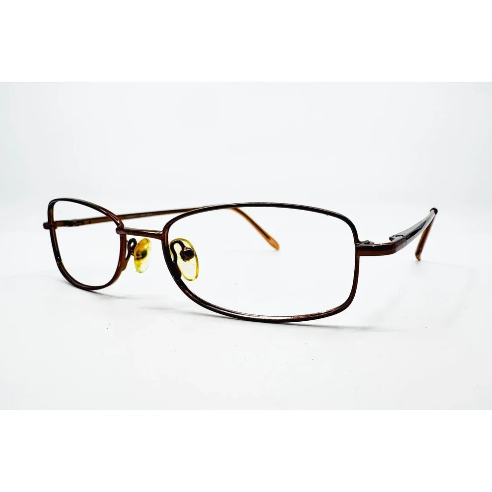 Wally Men Eyeglasses Men Brown Metal Rectangle WM3011 49-17-130
